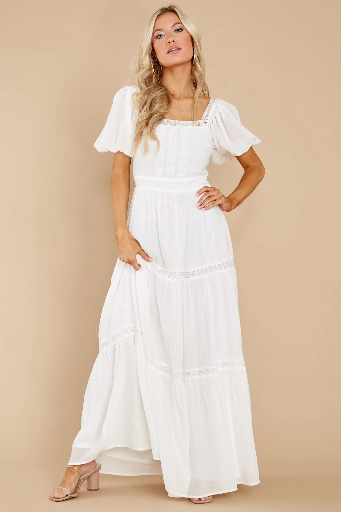 Recognize Love White Maxi Dress