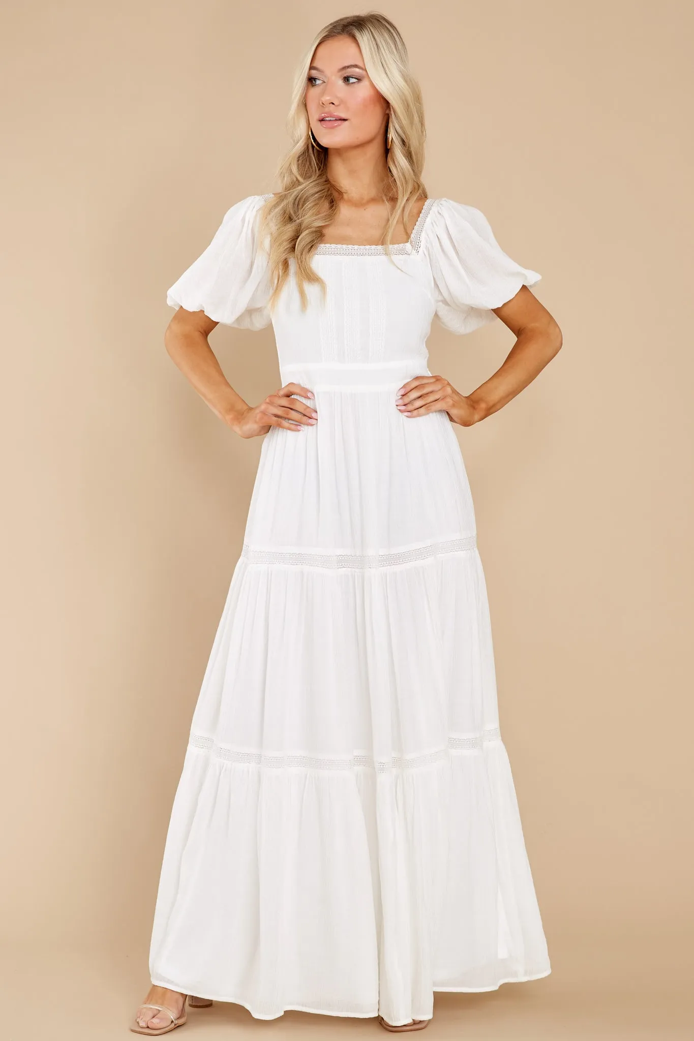 Recognize Love White Maxi Dress