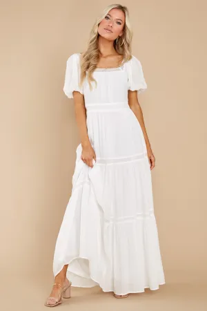 Recognize Love White Maxi Dress