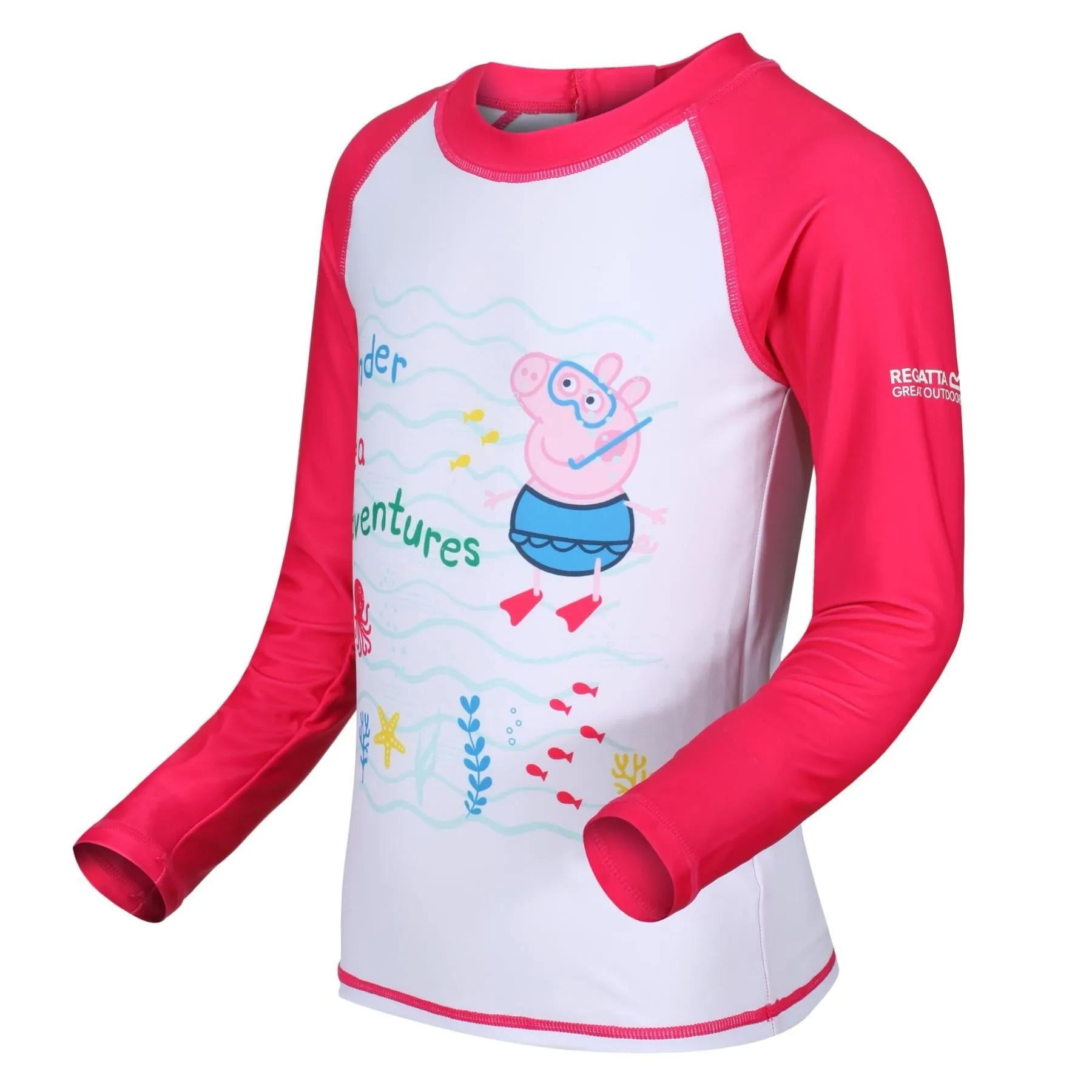 Regatta Peppa Pig Kids Long Sleeve Swimming Swimsuit Rash Suit