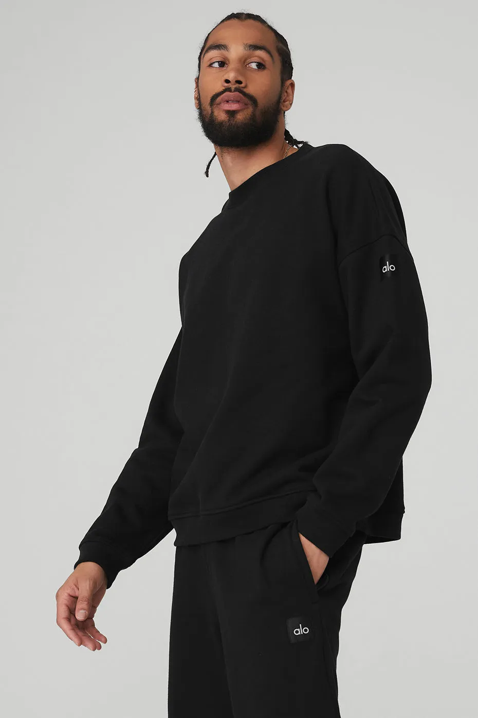 Renown Crew Neck Pullover - Black