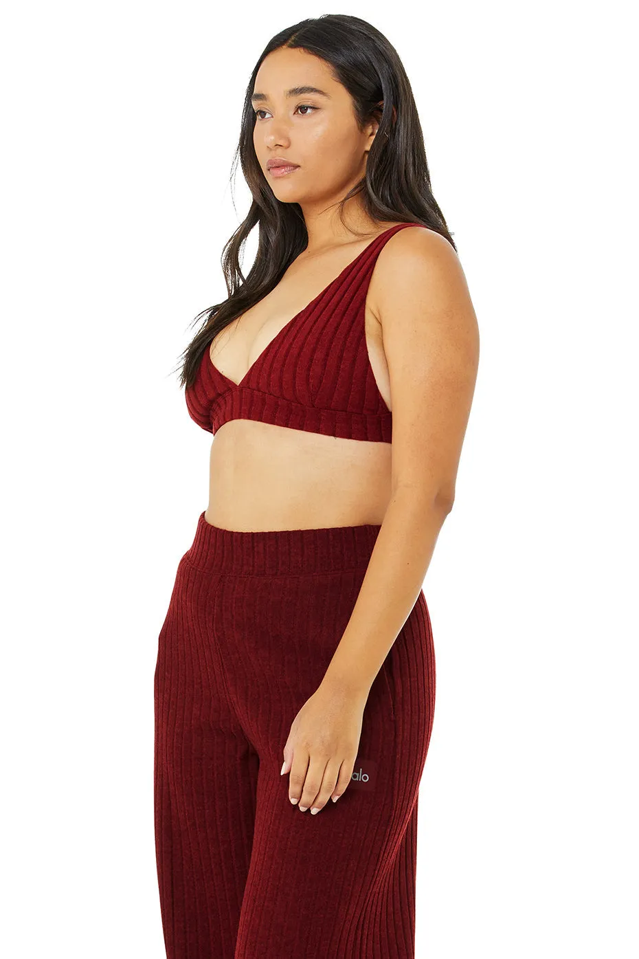 Ribbed Take Comfort Bra - Cranberry