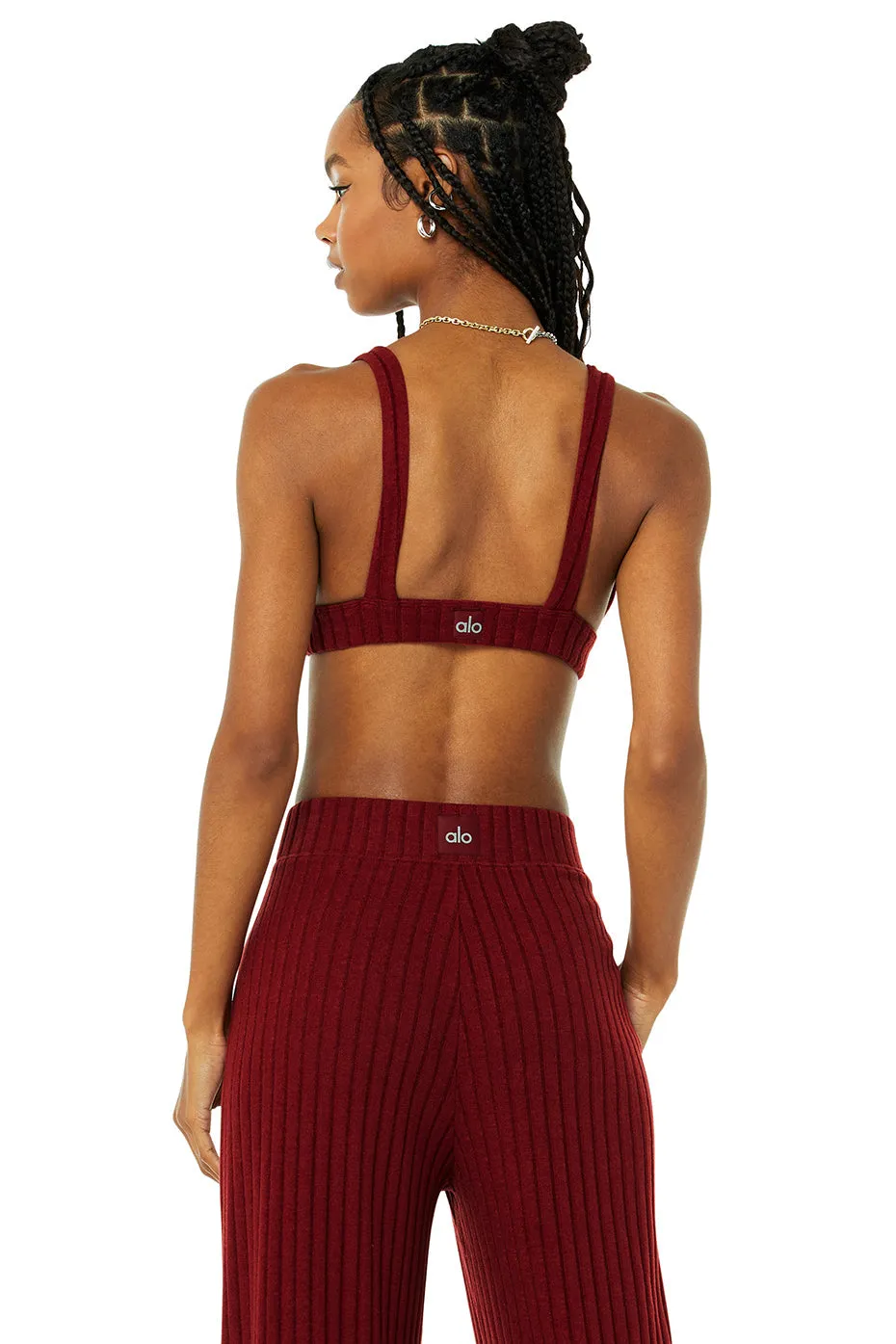 Ribbed Take Comfort Bra - Cranberry