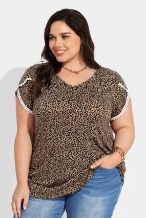 Ritera Resort Outfit Supersoft Leopard Tunic T-Shirt