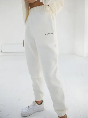 Riviera Initial Womens Sweatpants - Off White