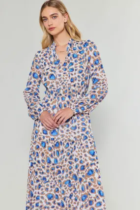 Sapphire Cenote Print Maxi Dress