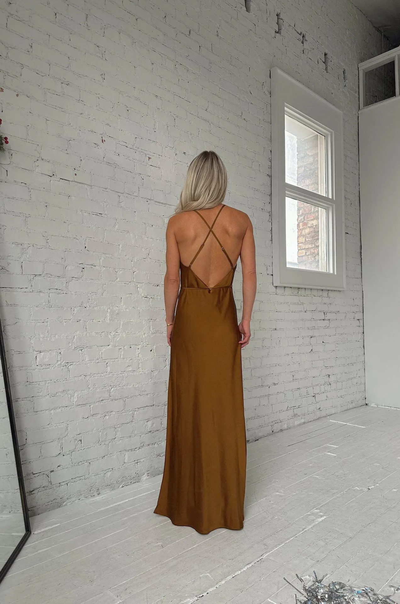 Scarlett Cowl Neck Maxi Dress