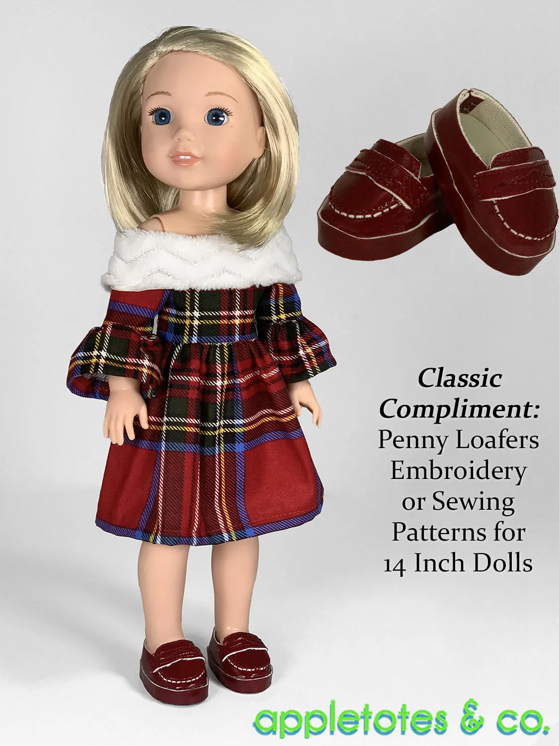 Serefina Dress Sewing Pattern for 14 Inch and 15 Inch Dolls