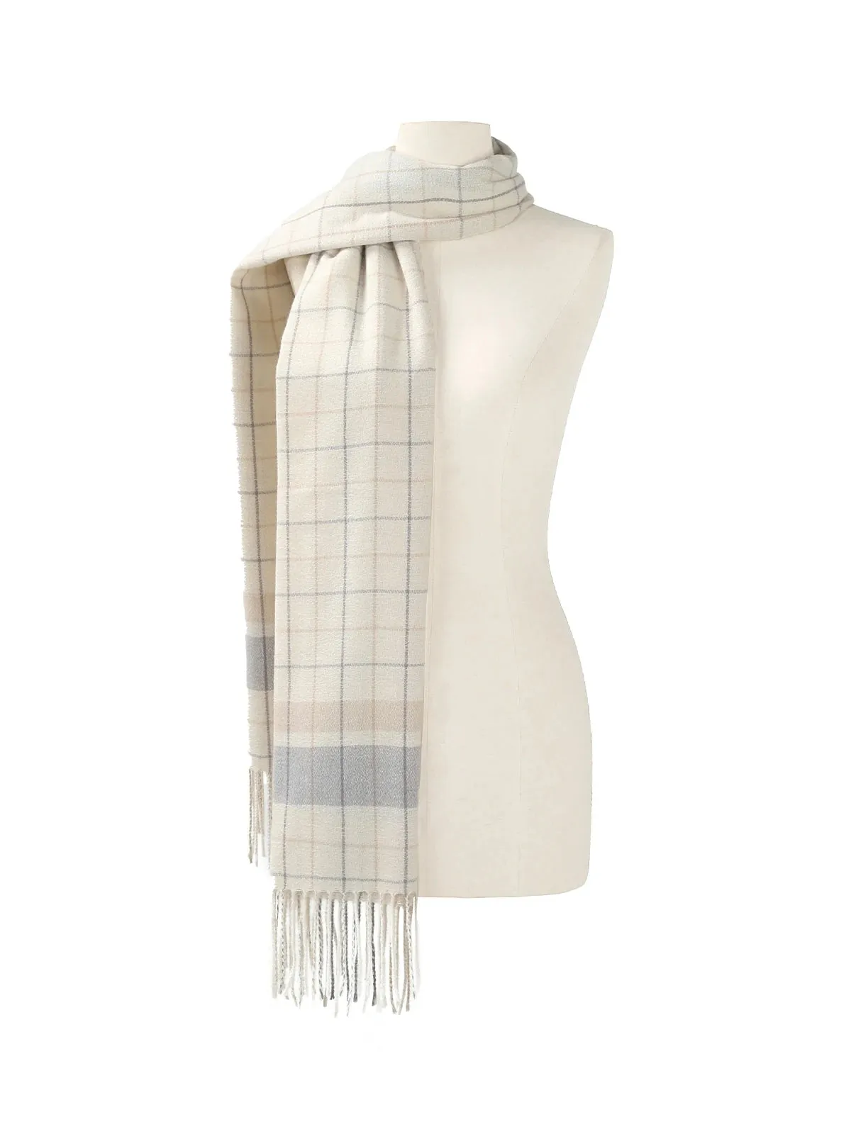 Simple Check Plaid Scarf