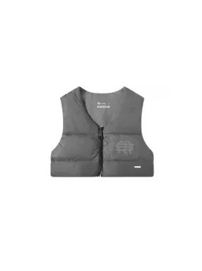 Sole et. Al Womens Metro Zip Puffer Vest : Grey