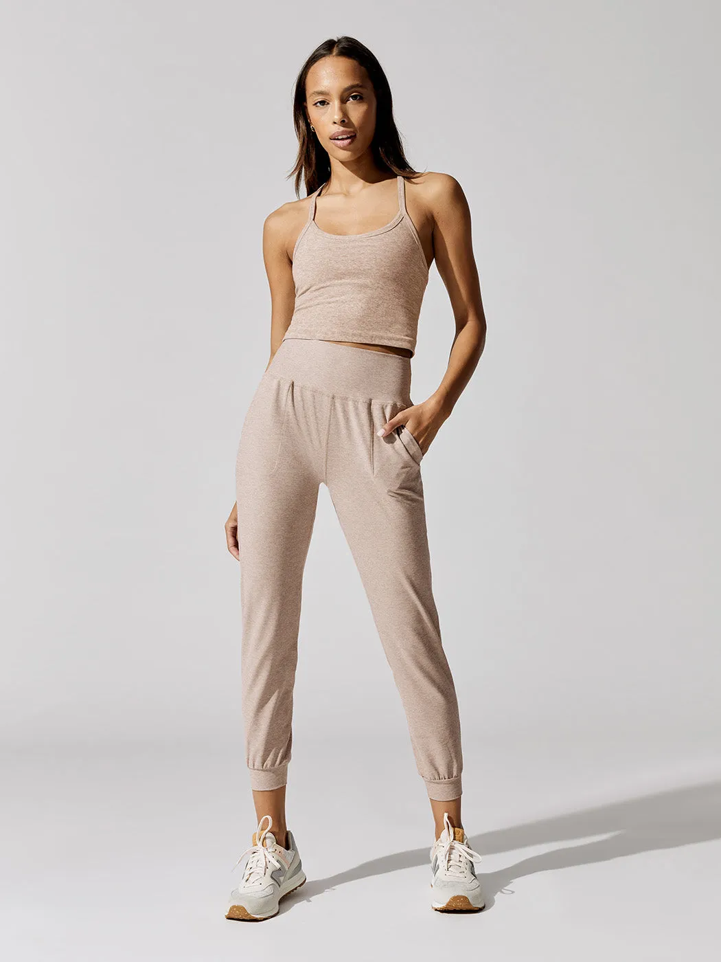 Spacedye Midi Jogger - Chai