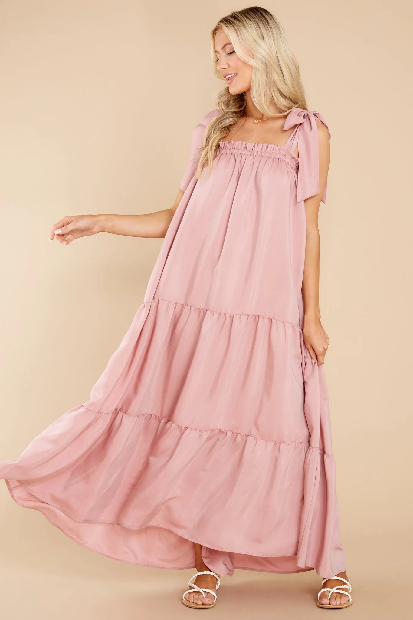 Starry Skies Blush Maxi Dress