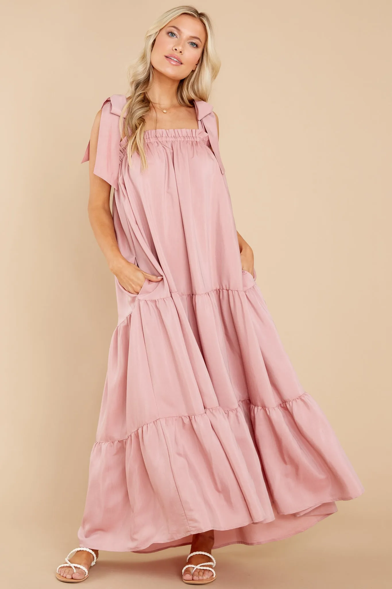 Starry Skies Blush Maxi Dress