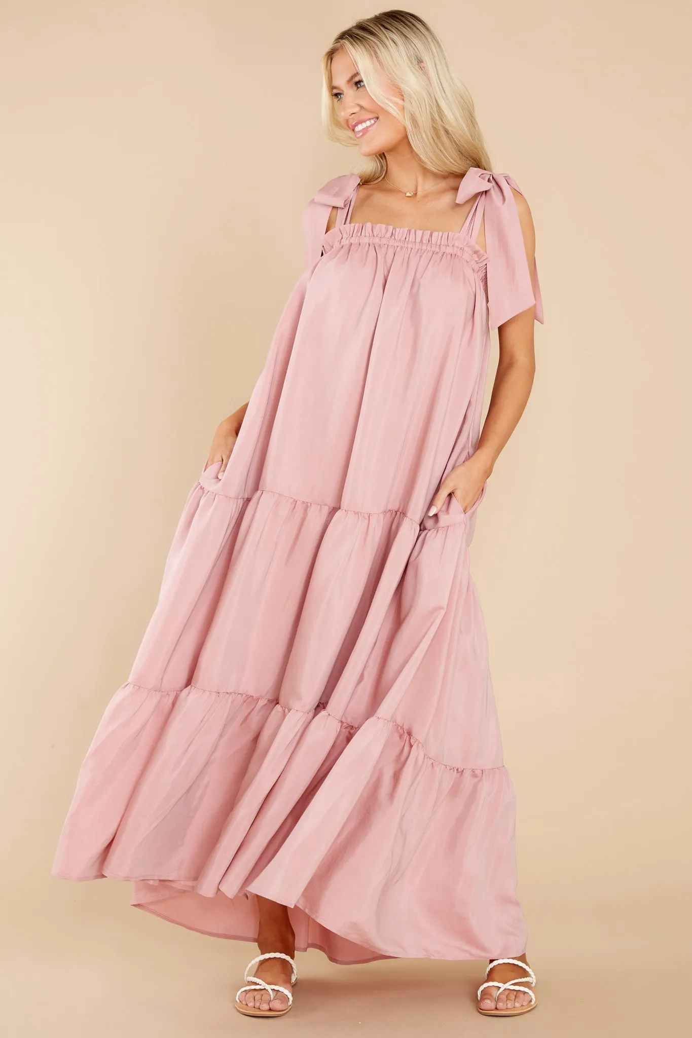 Starry Skies Blush Maxi Dress