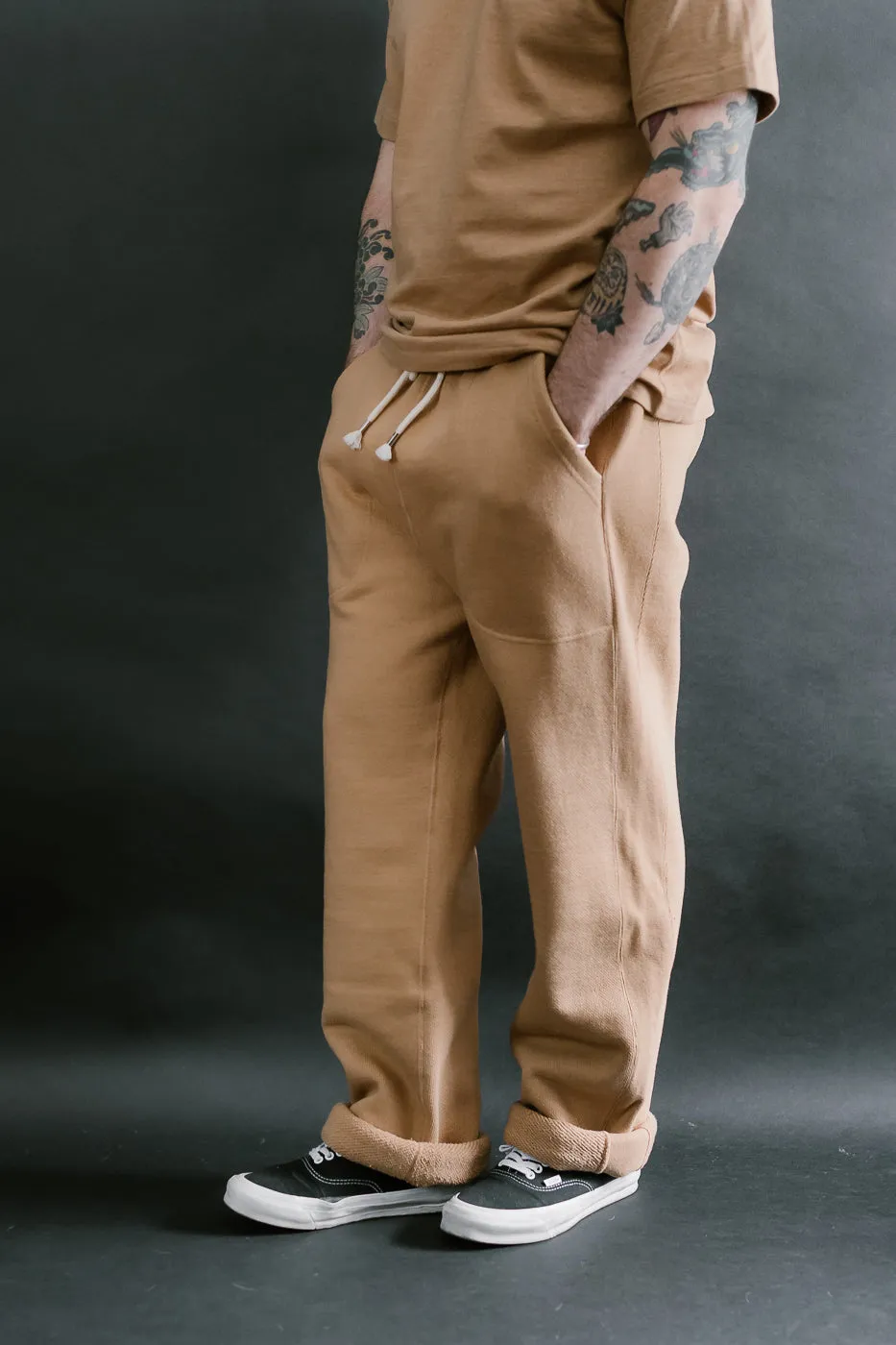 Sweatpant 825gsm Double Heavyweight French Terry Foxfibre® - Coyote 80