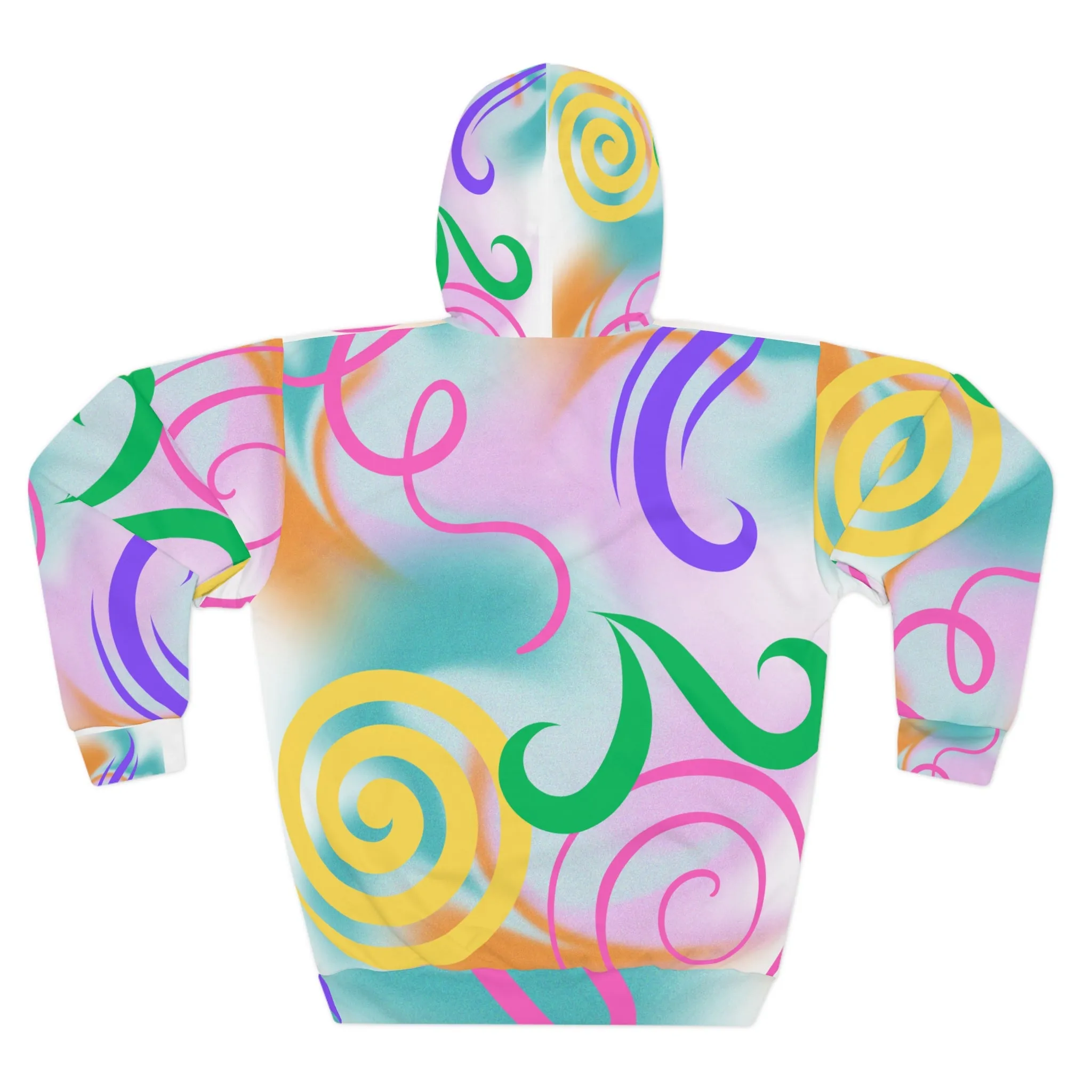 Swirl Pattern Unisex Hoodie - Minimalist Digital Abstract Design