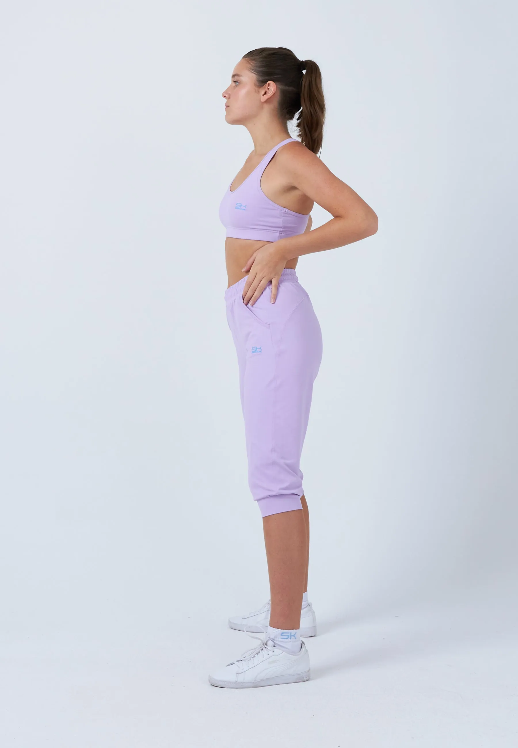 Tennis Capri Pants with pockets, lilac