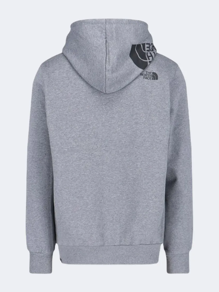 The North Face Hood Logo Men Lifestyle Hoody Grey Heather