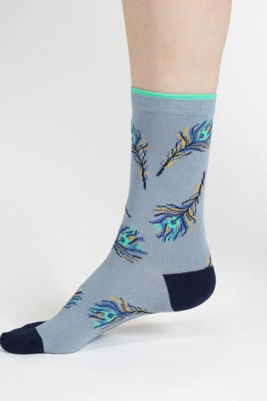 Thought Peacock Organic Cotton Gift Box of 4 Socks