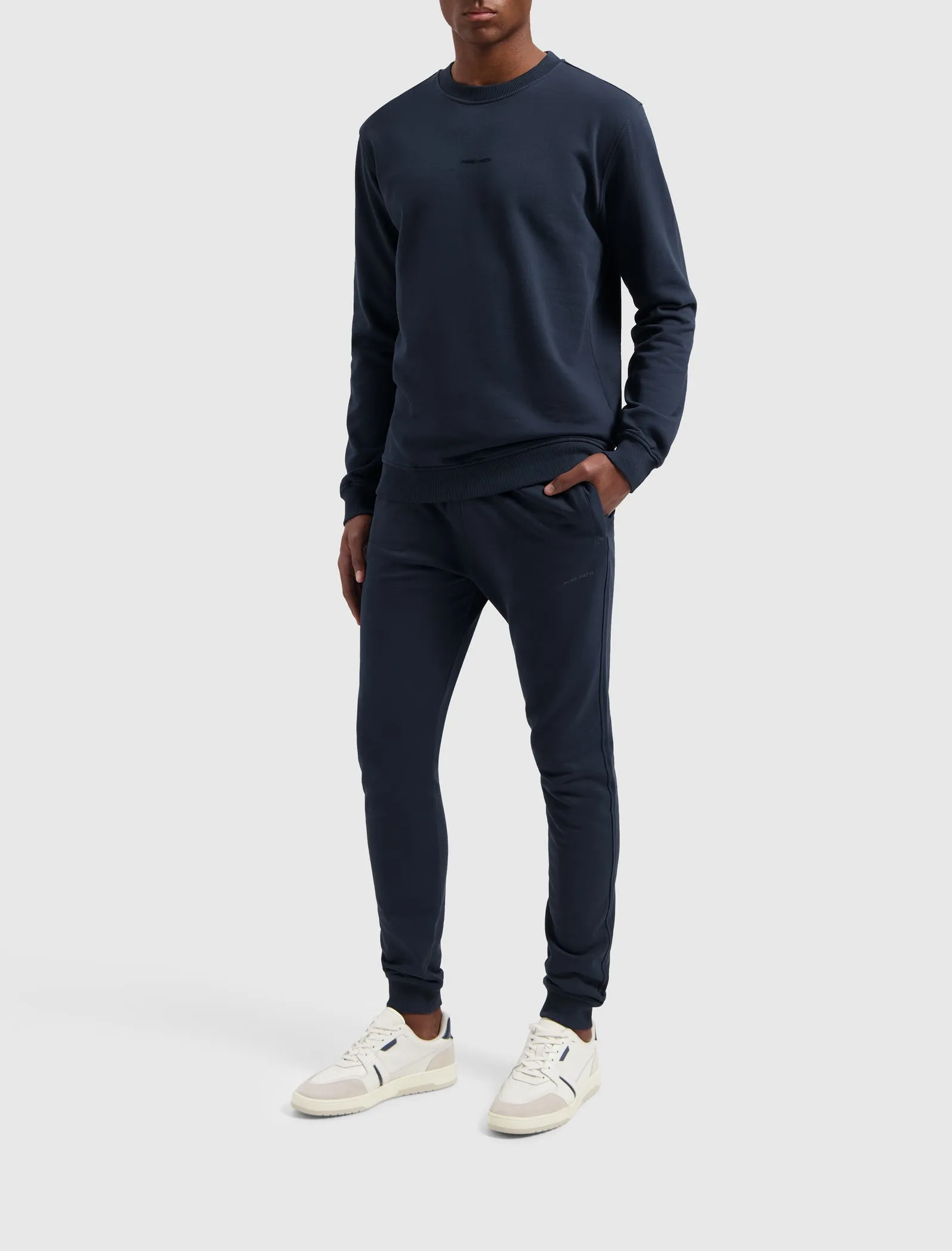 Tonal Logo Sweatpants | Navy