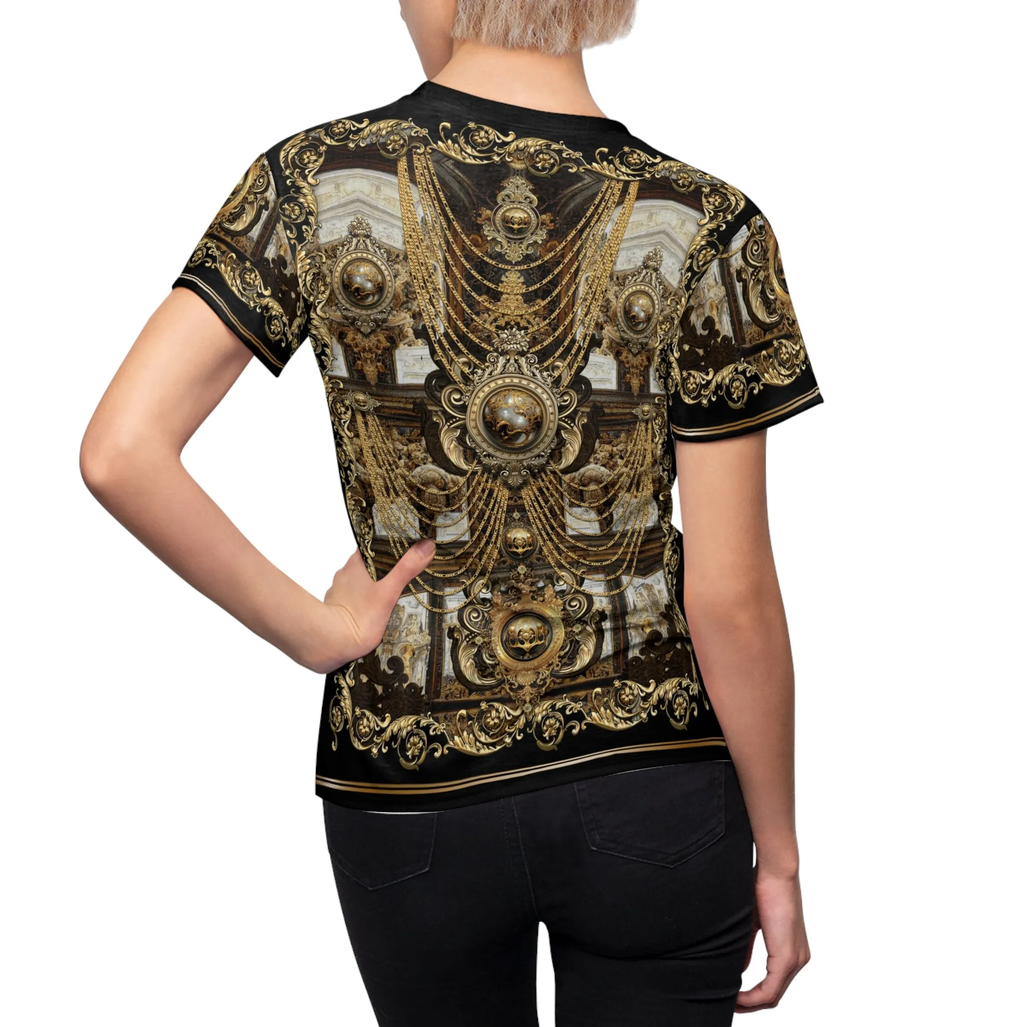 Unchained Harmony T-Shirt Unisex All Over Print Tee Golden Baroque T-Shirt | D20119