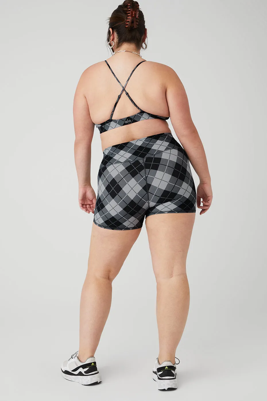 Vapor Argyle Splendor Bra & Vapor High-Waist Argyle Short Set