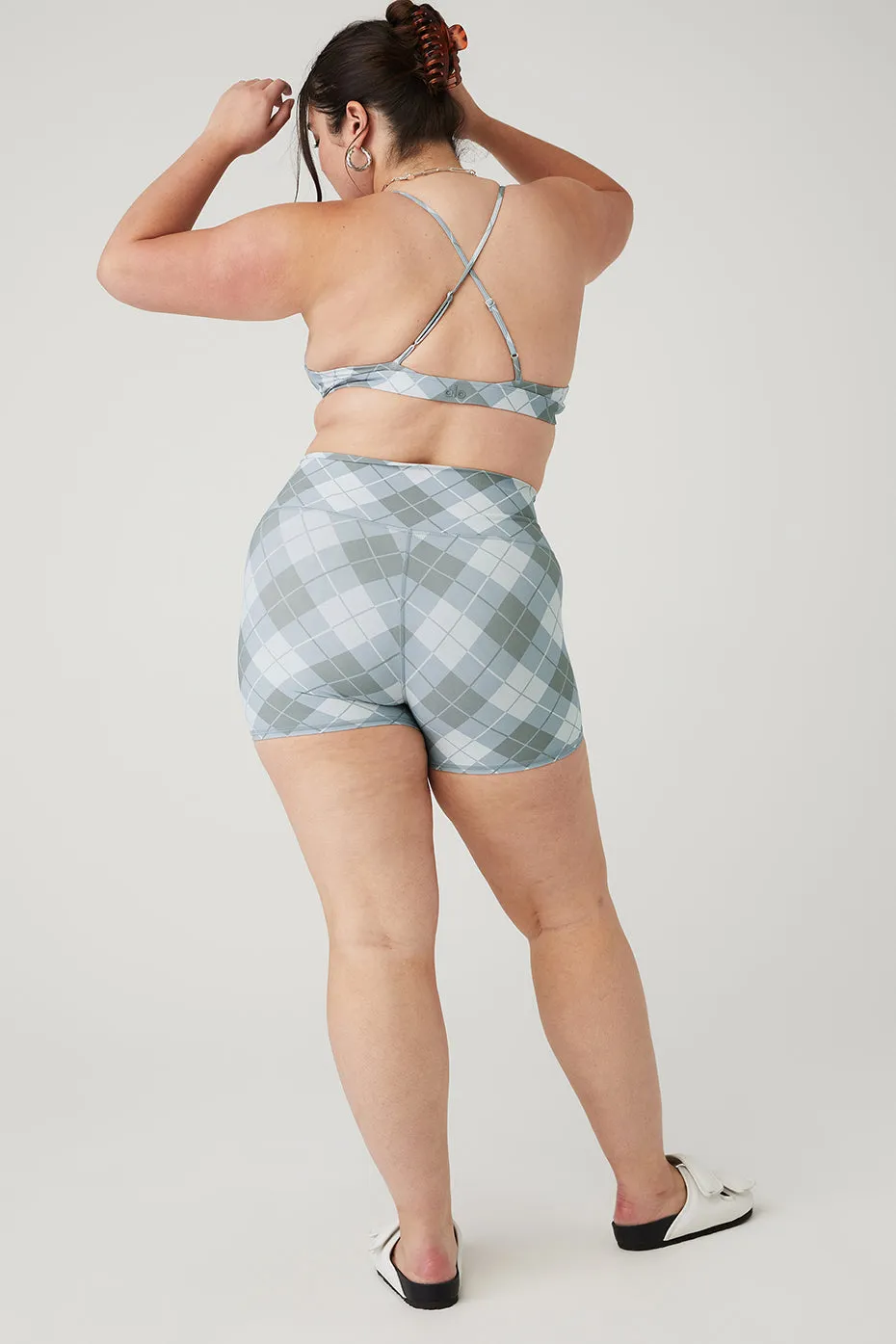 Vapor Argyle Splendor Bra & Vapor High-Waist Argyle Short Set