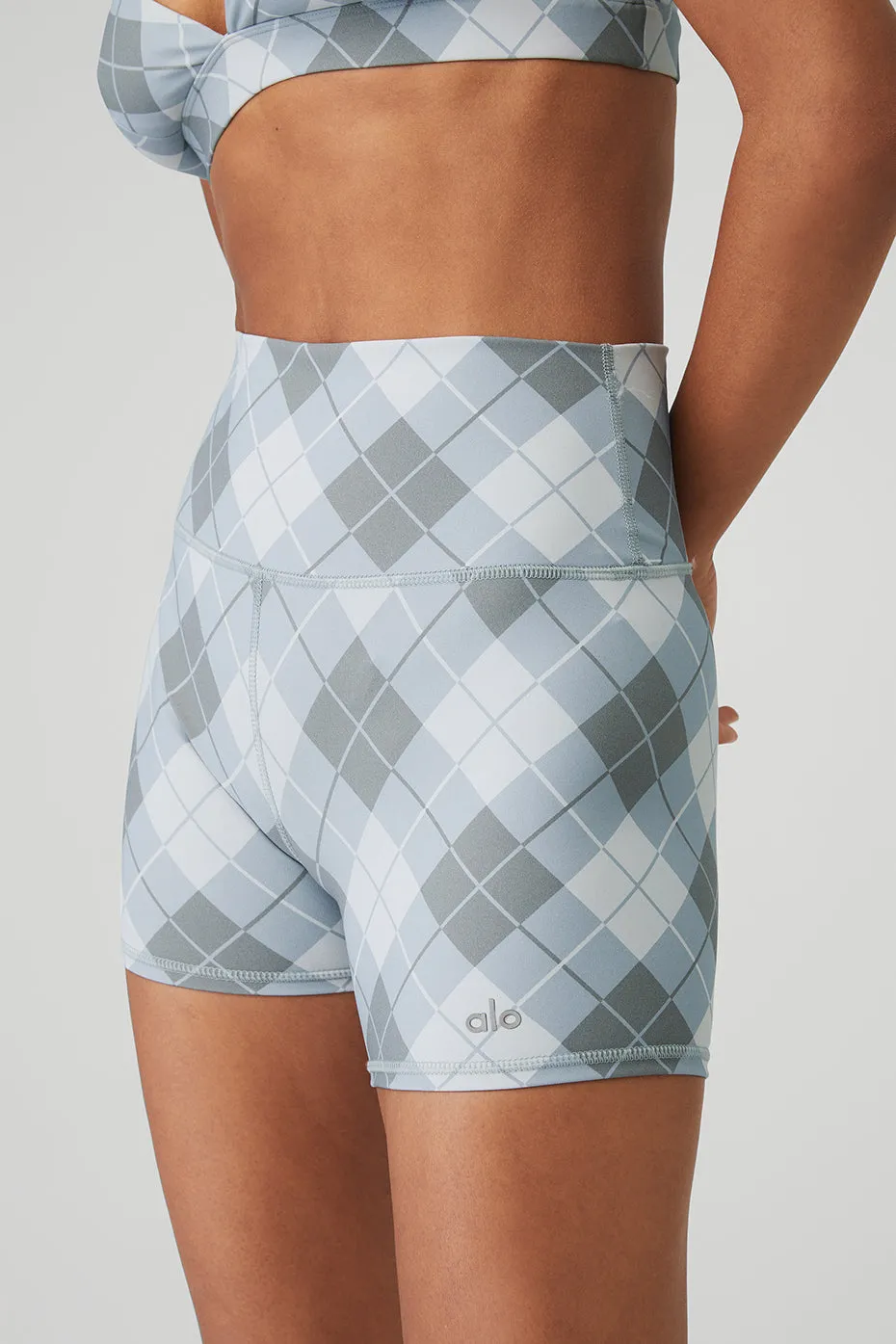 Vapor Argyle Splendor Bra & Vapor High-Waist Argyle Short Set