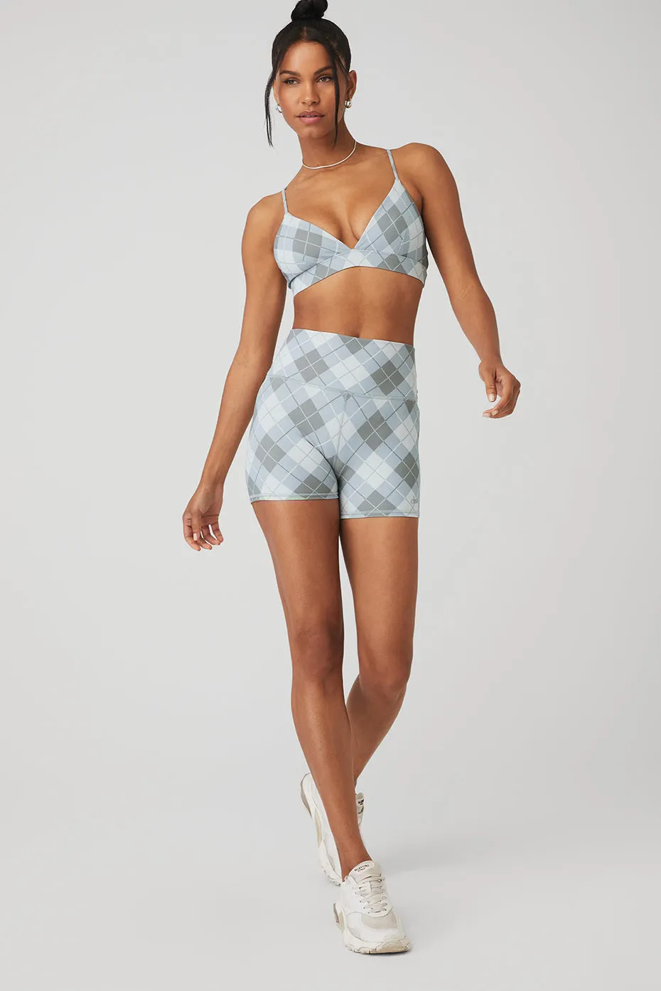 Vapor Argyle Splendor Bra & Vapor High-Waist Argyle Short Set