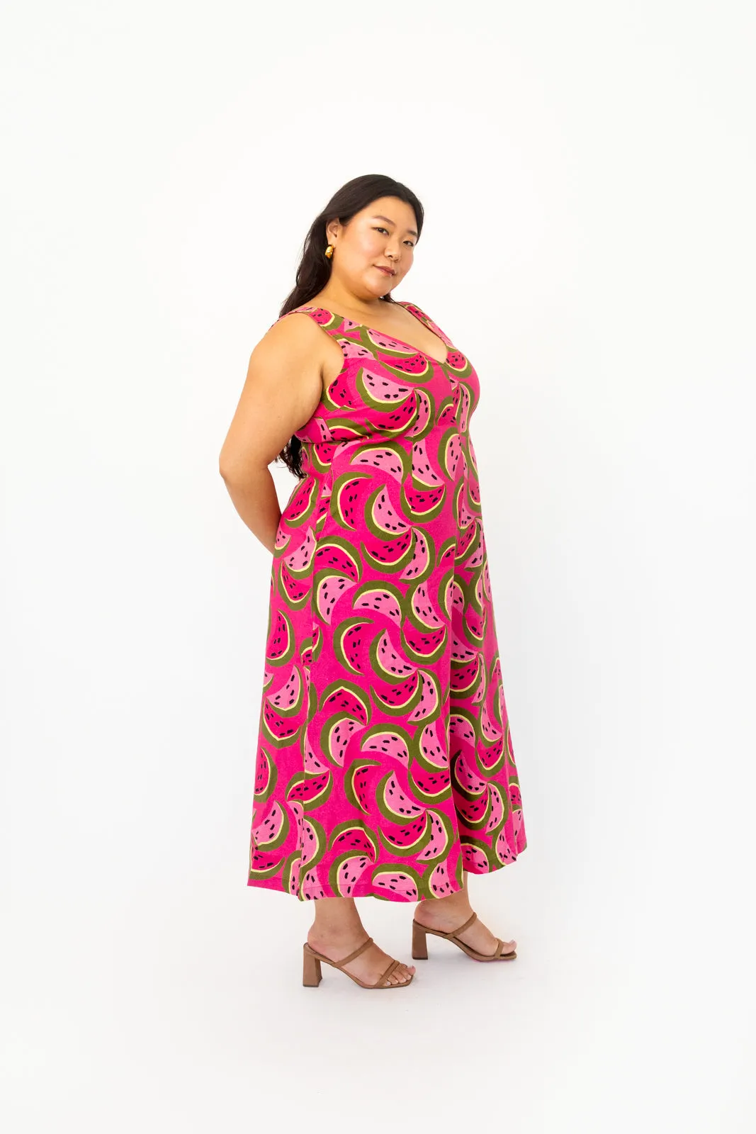 Watermelon Wide Leg Jumpsuit (Final Sale)