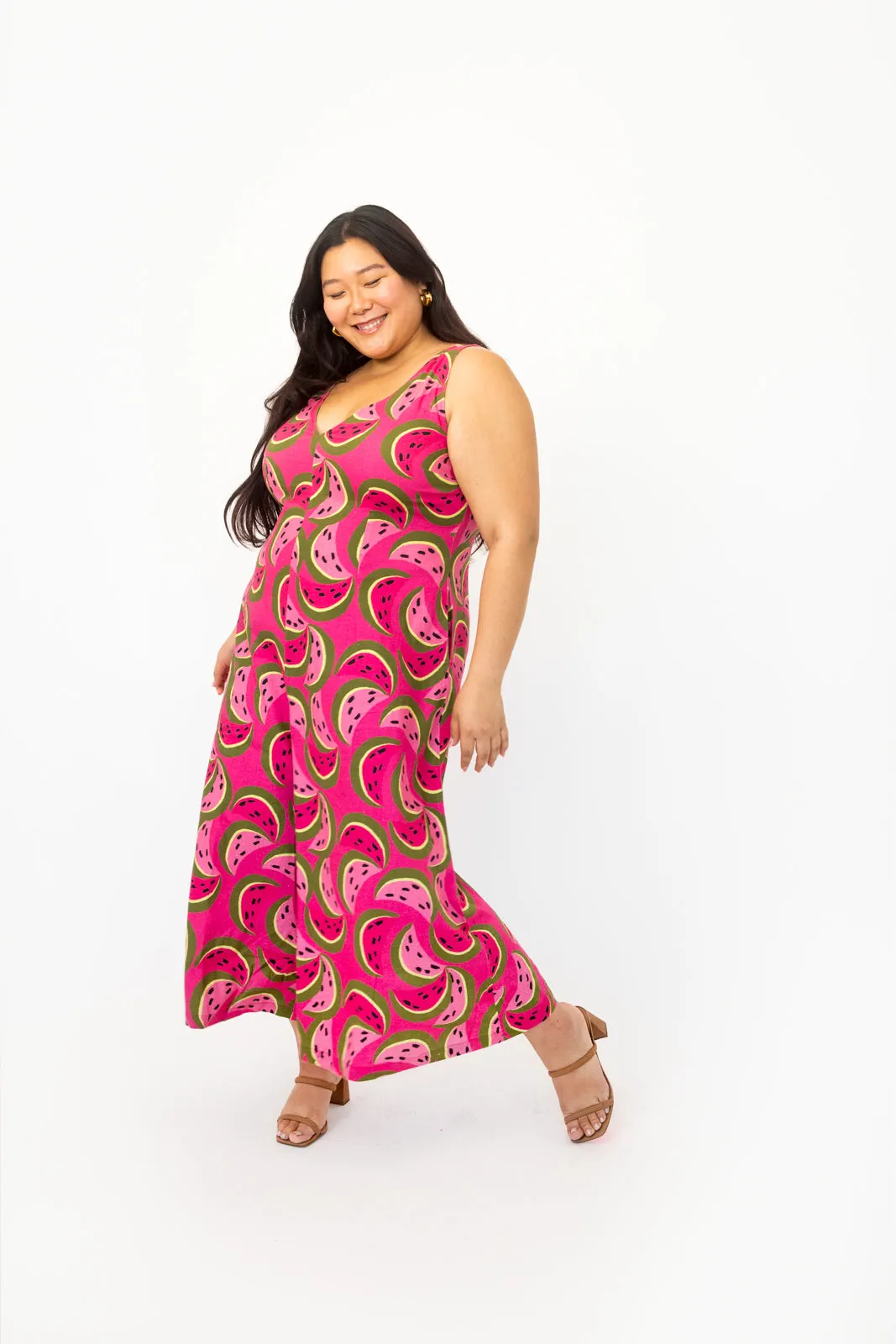 Watermelon Wide Leg Jumpsuit (Final Sale)