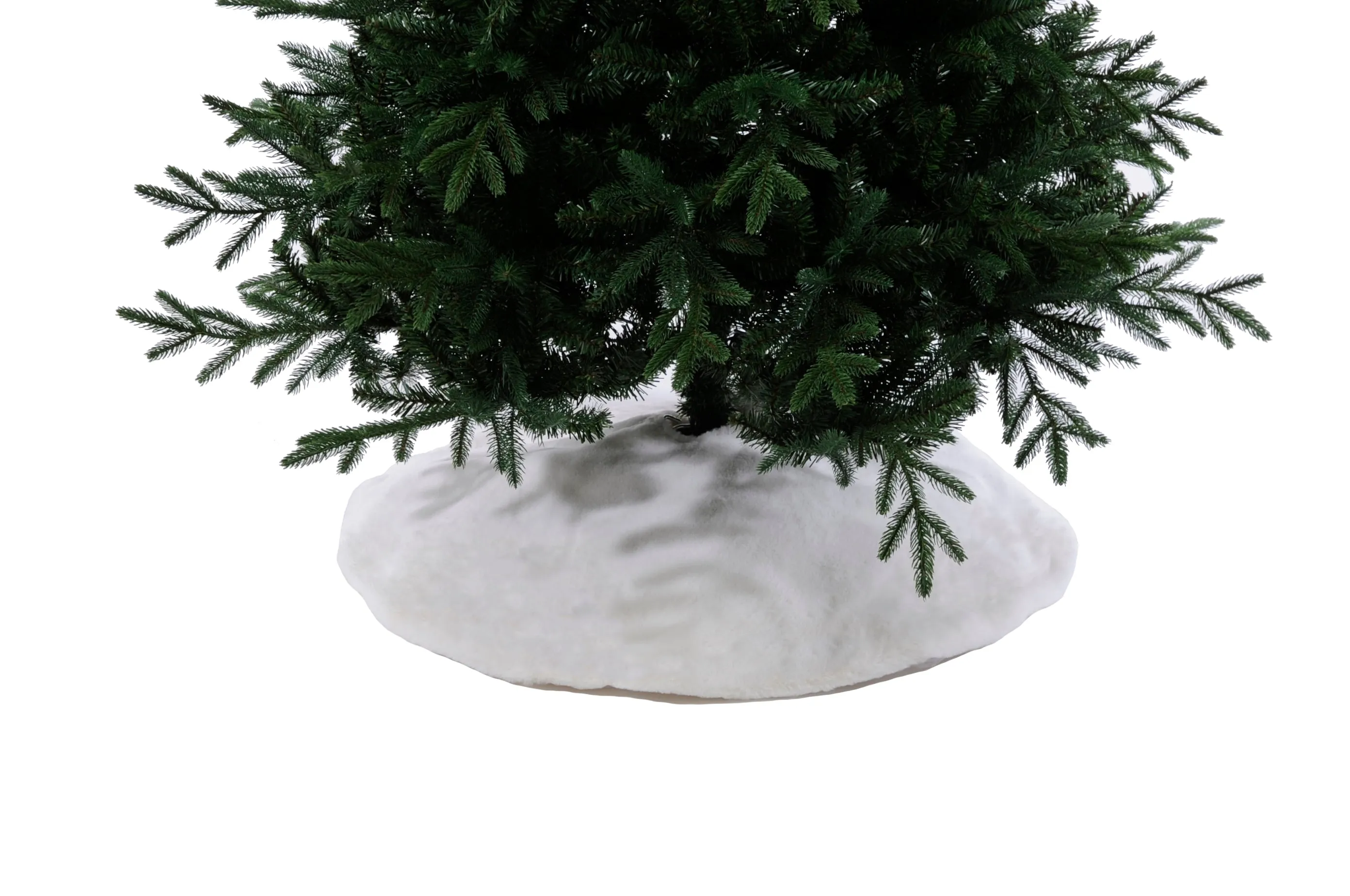 White Faux Fur Tree Skirt 90cm