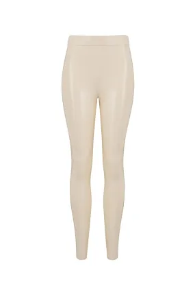 White Ivory Latex Leggings