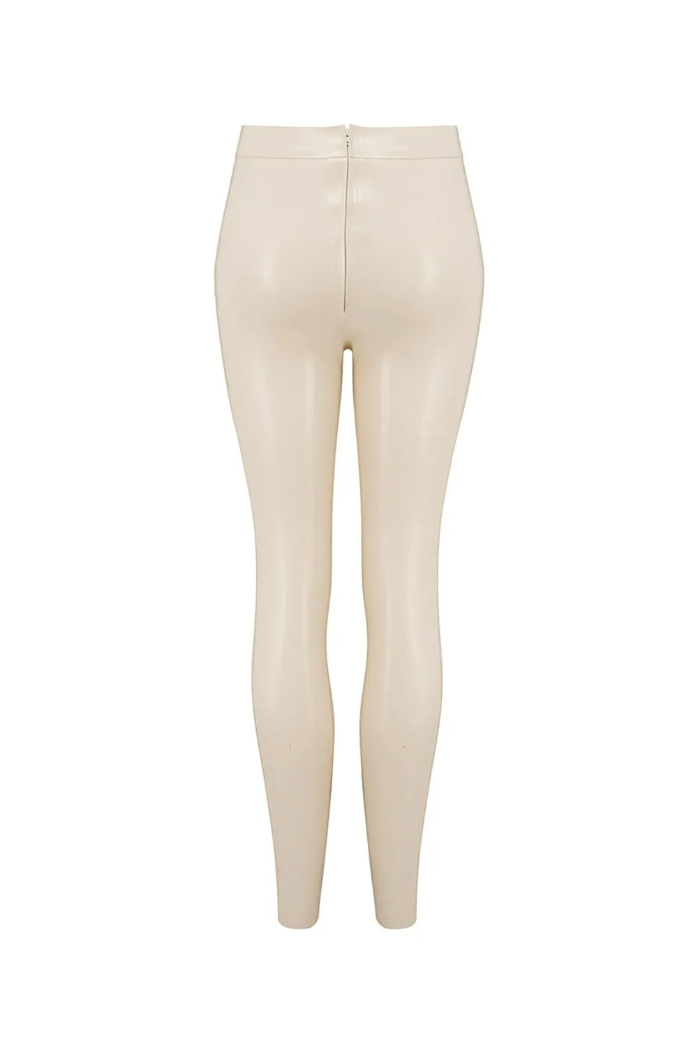 White Ivory Latex Leggings