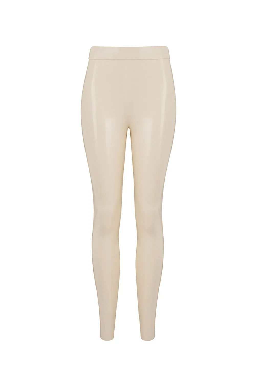 White Ivory Latex Leggings