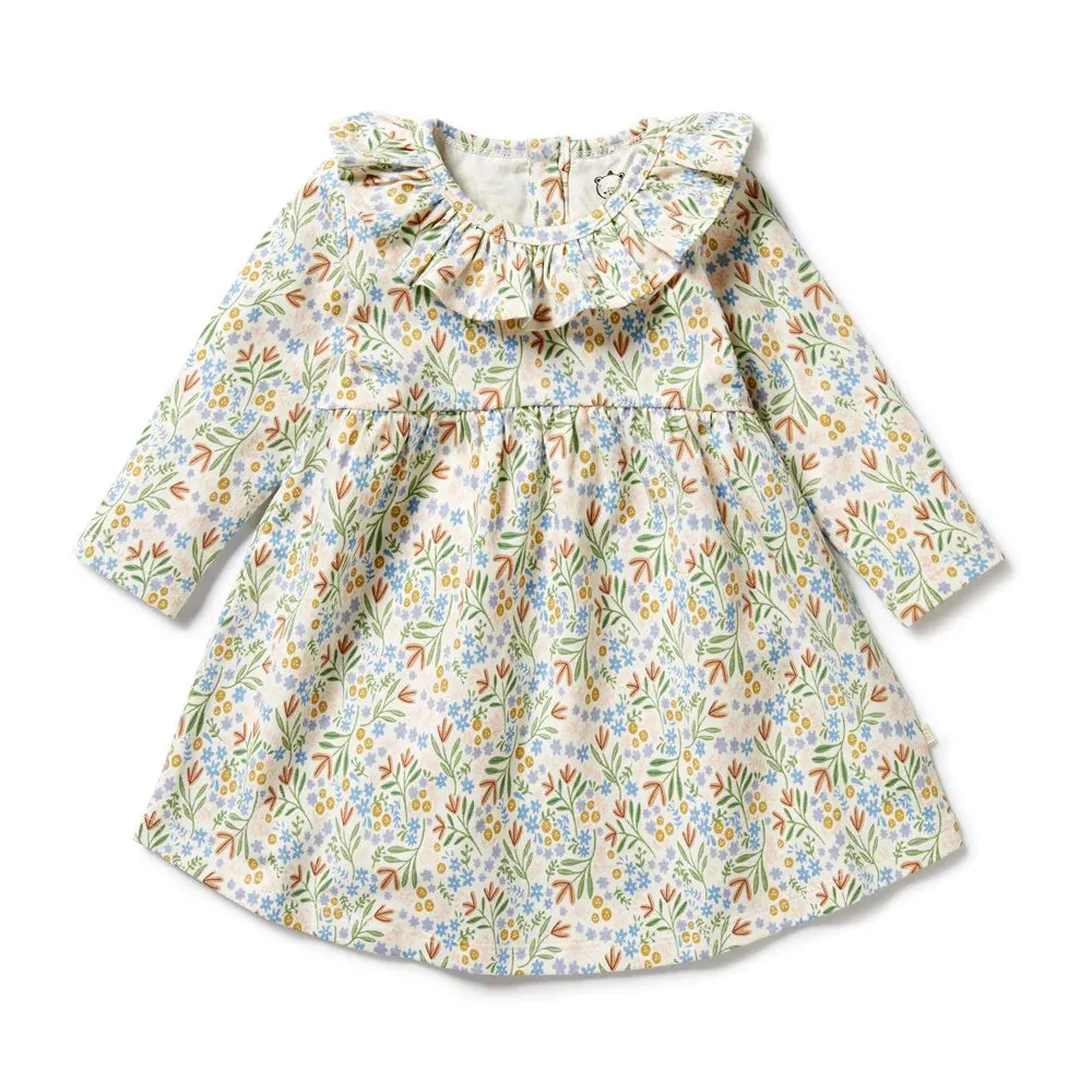 WILSON & FRENCHY TINKER FLORAL RUFFLE DRESS