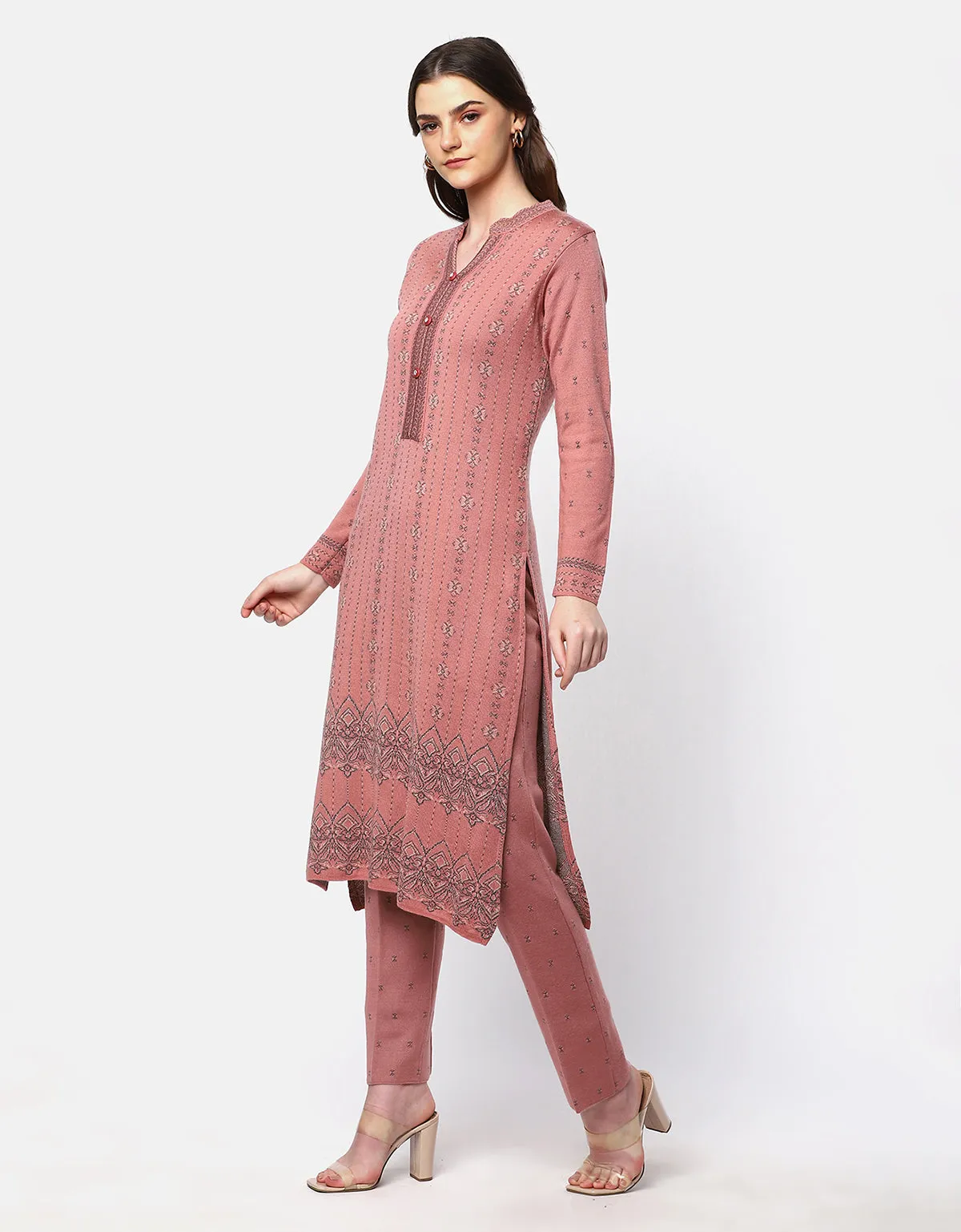 Women Woolen jacquard Fancy Kurti