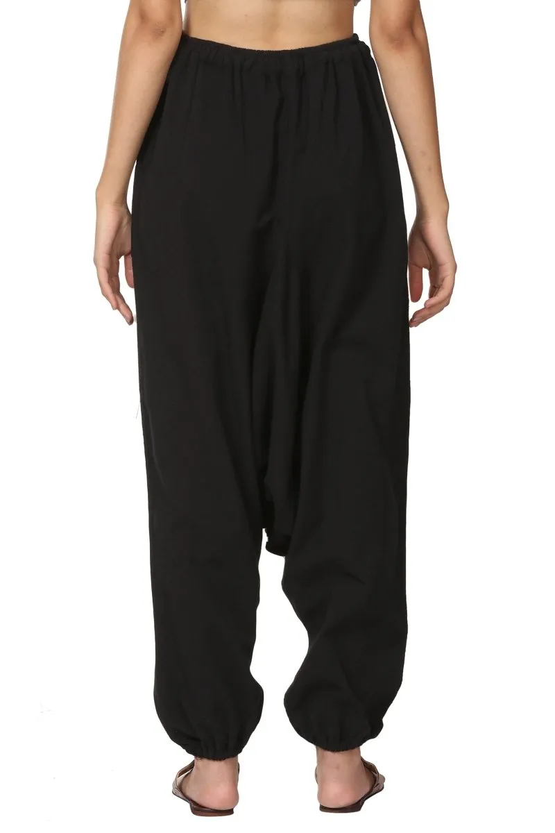 Women's Harem Pant | Black | Fits Waist Size 28" to 36"