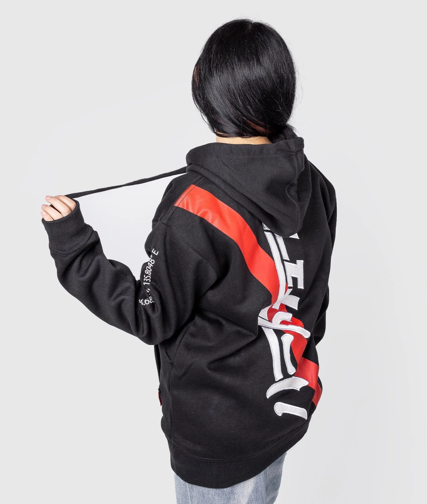 Women's Katakana Hoodie - Black