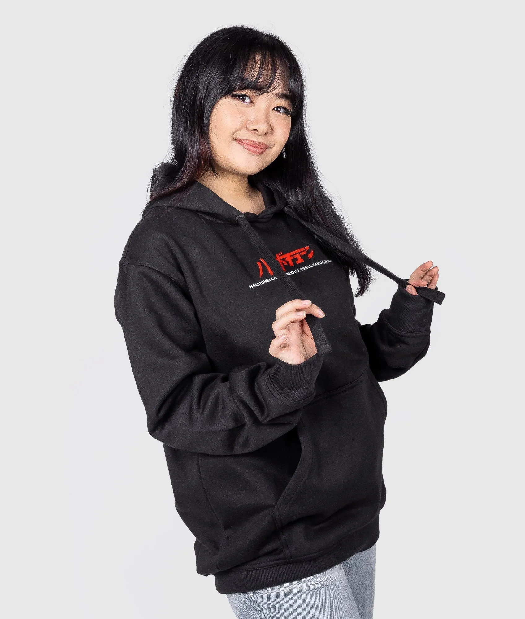 Women's Katakana Hoodie - Black