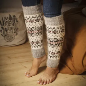 Women's Mistletoe Magic Goat Wool Leg Warmers