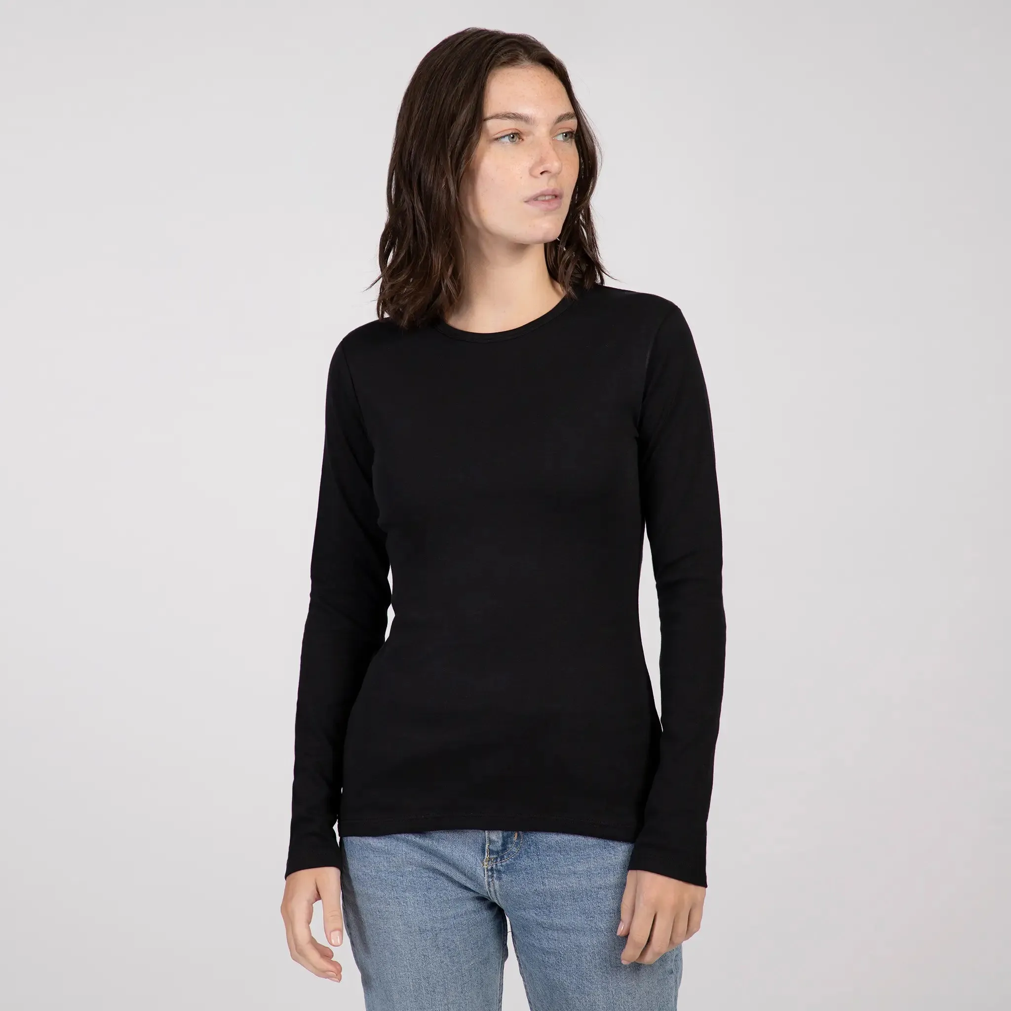 Women's Organic Pima Cotton Long Sleeve Shirt