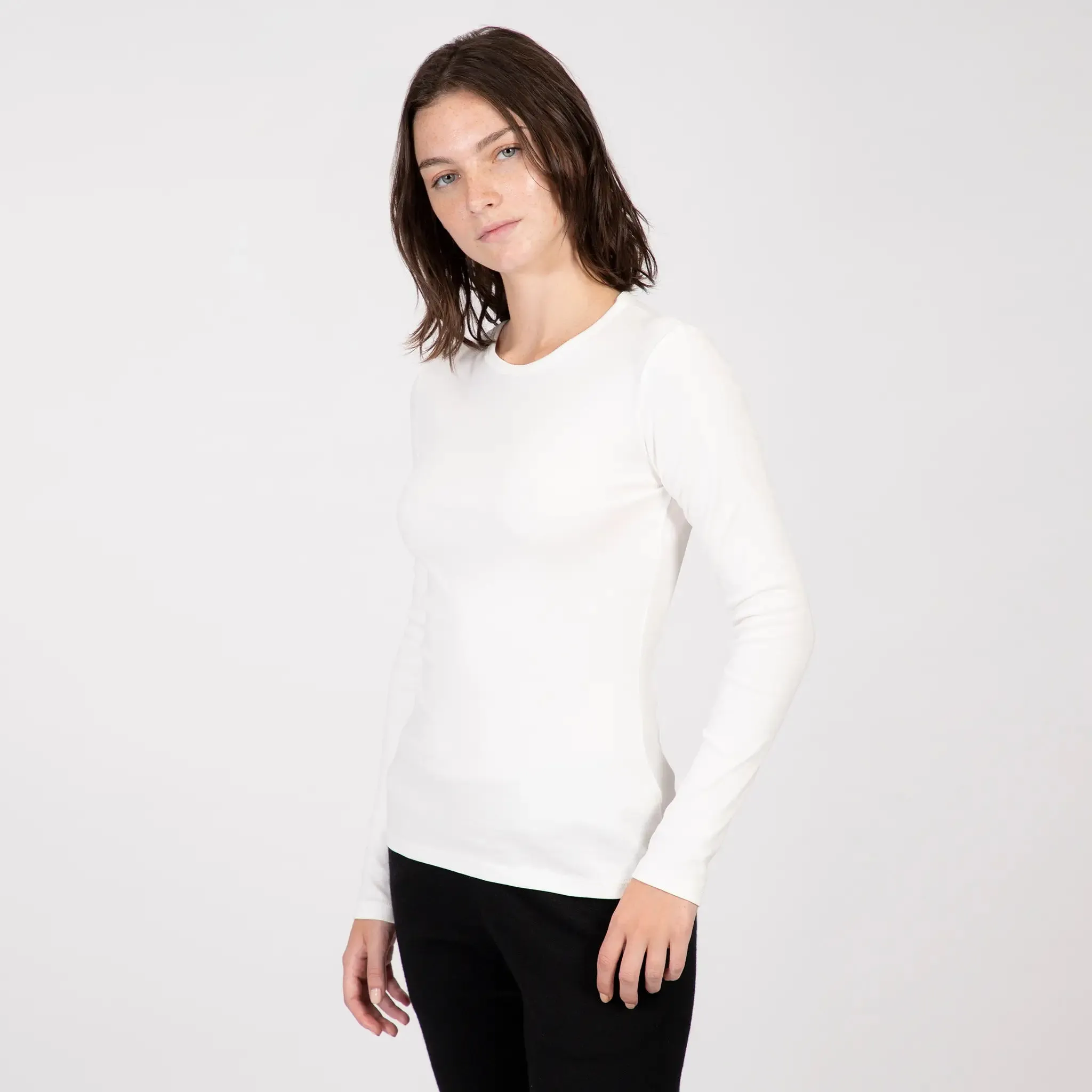 Women's Organic Pima Cotton Long Sleeve Shirt