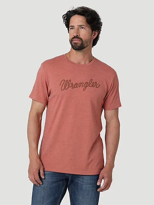 Wrangler Heather Red Rope Logo T-Shirt