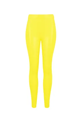 Yellow Latex Leggings