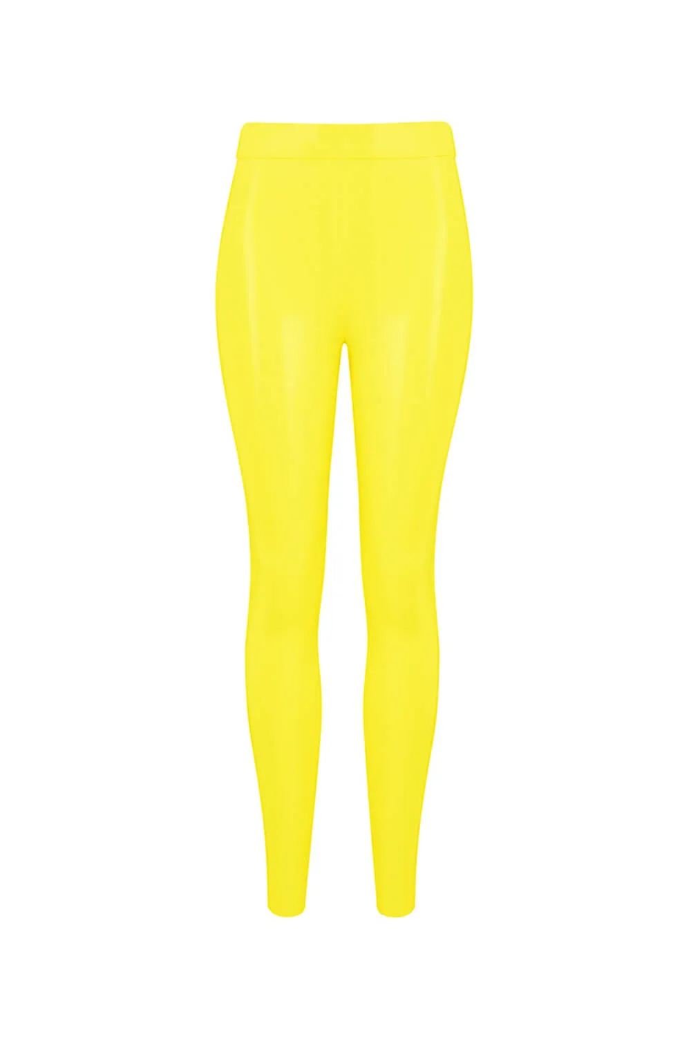 Yellow Latex Leggings